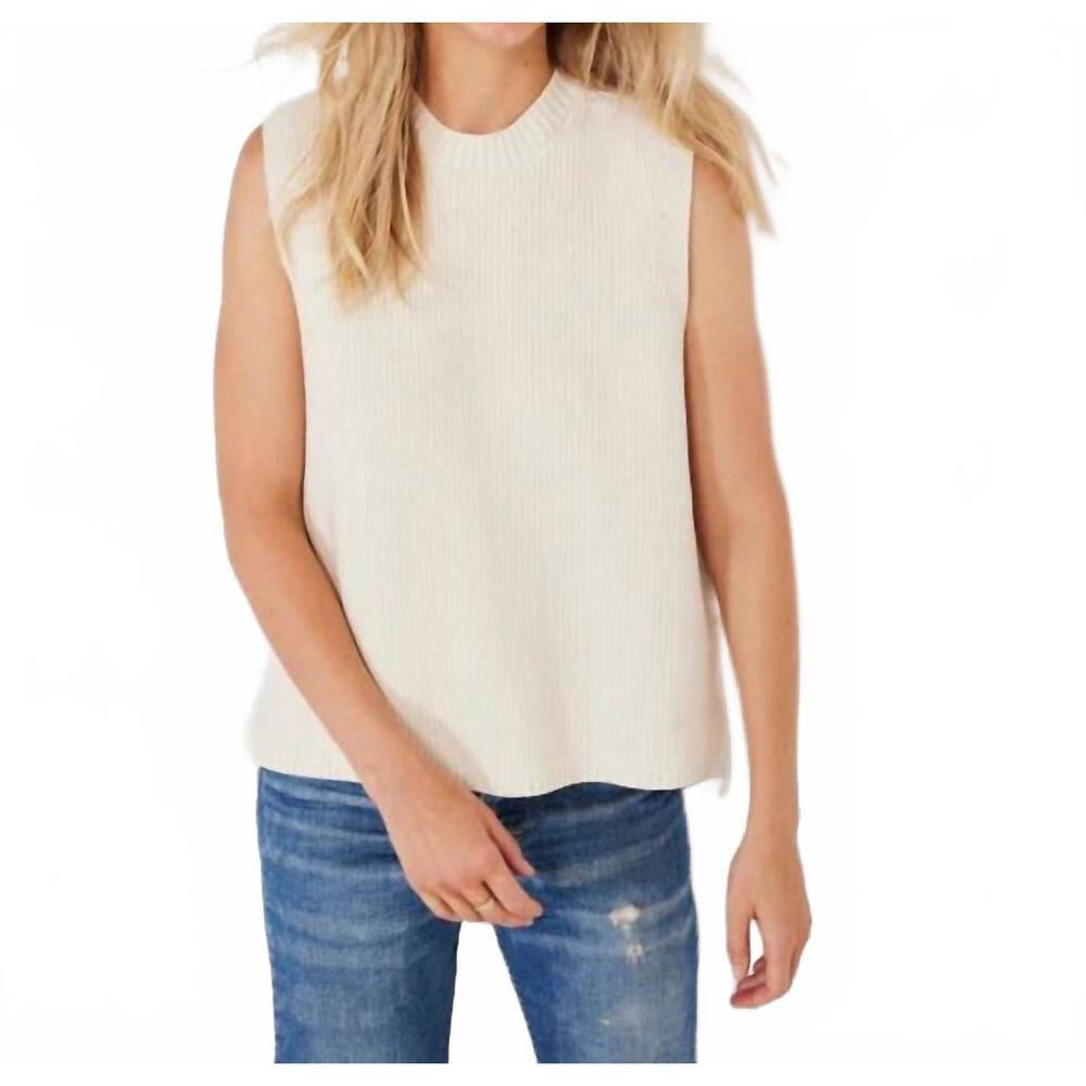 NEW NOT MONDAY marleigh crewneck pullover sweater in ivory